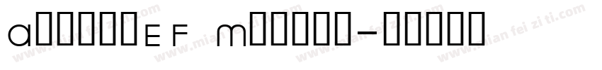 AachenEF Medium字体转换